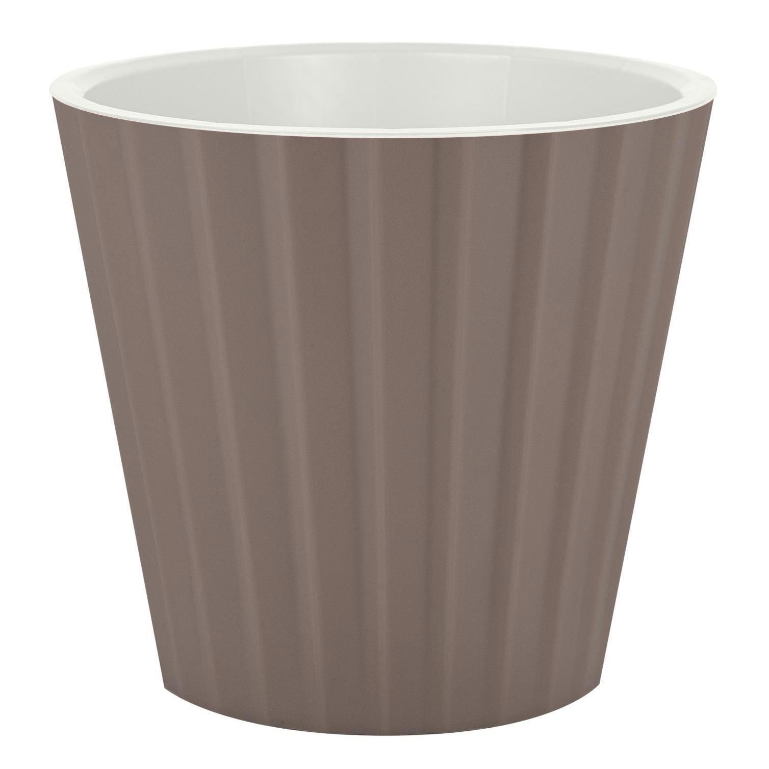 Горшок цветочный InGreen Sand Французский платан 28 см 10,5 л c дренажной вставкой