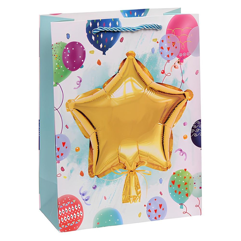Пакет подарочный Воздушные шары 18х24х8,5 см микс 775-0712