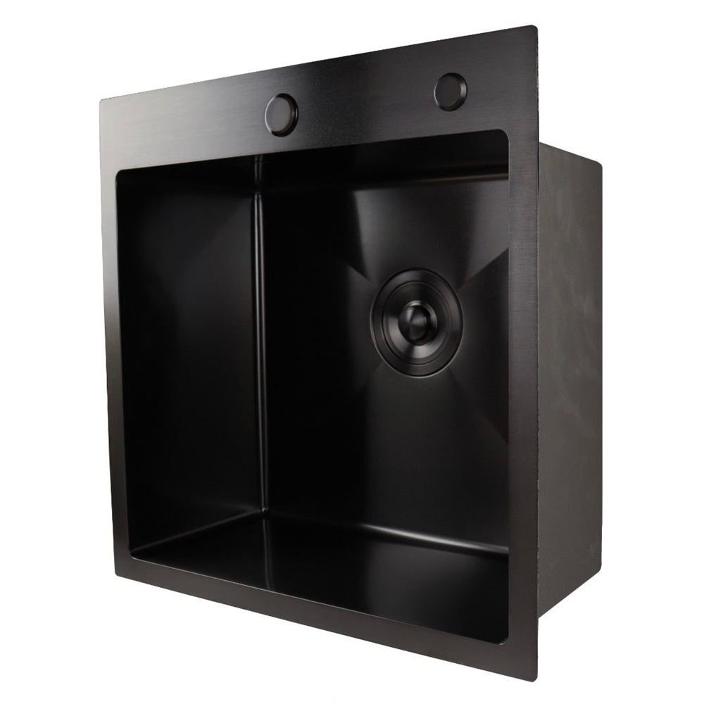 Мойка врезная Marrbaxx B5050-R Decor 500х500х210 мм графит