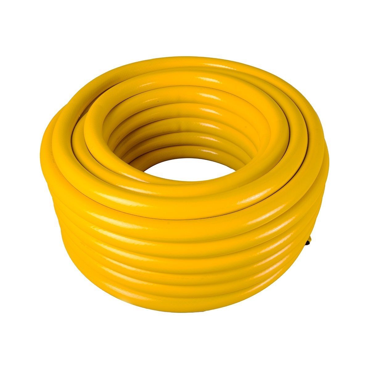 Шланг пищевой ПВХ армированный 25 мм (1") 25 м 18 бар усиленный желтый Вихрь