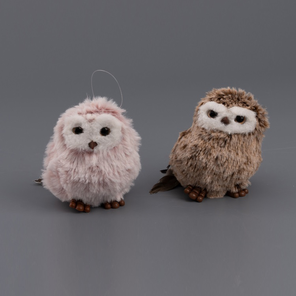 Игрушка елочная Моя Елочка Tiny deco Сова 10х7 см микс 2024-8452