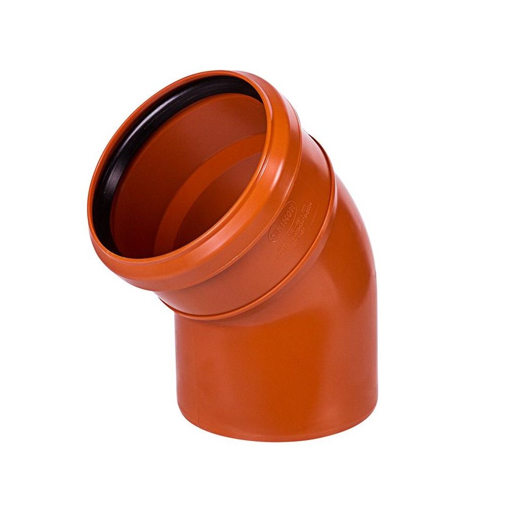 Отвод наружной канализации 160 мм 67°