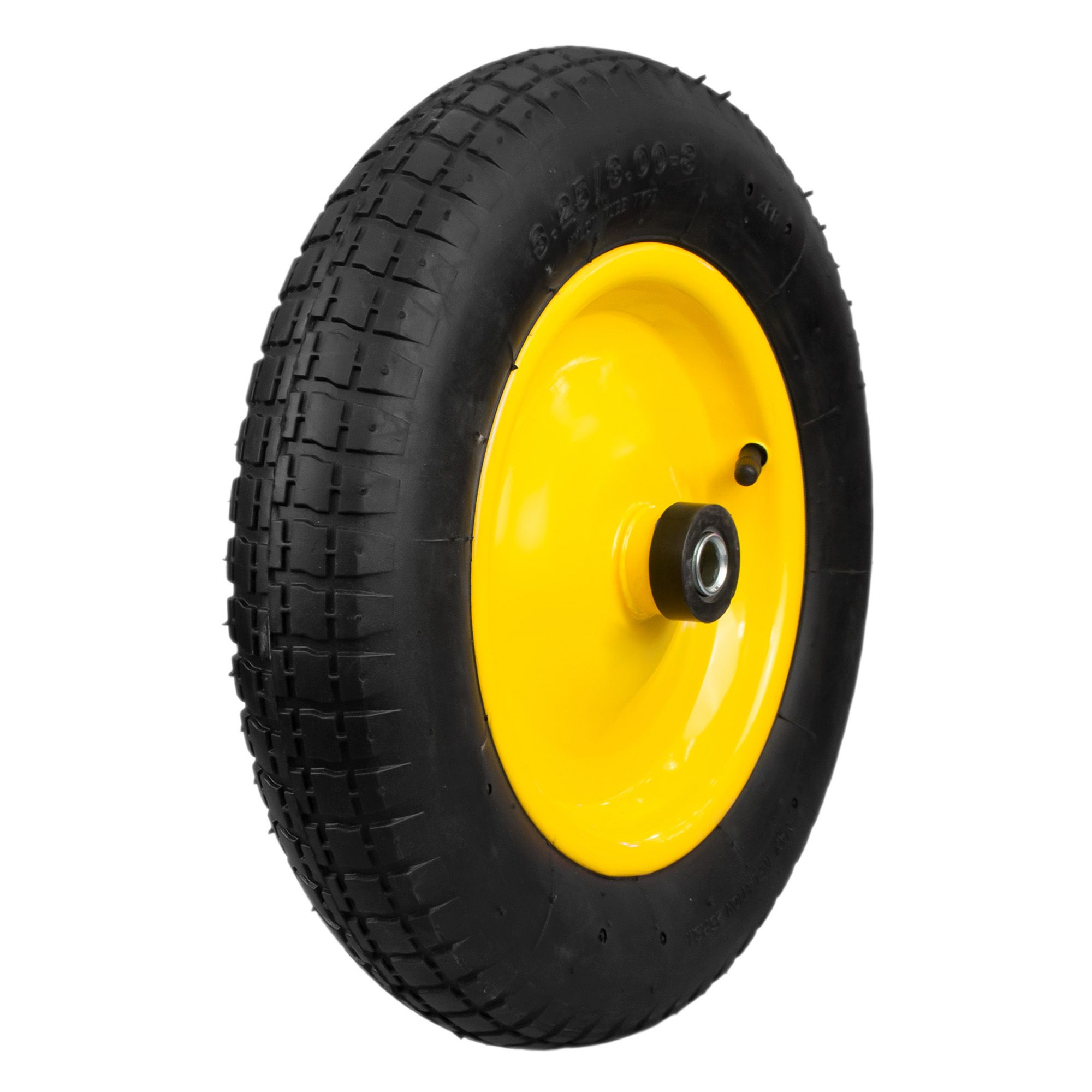 Колесо для тачки пневматическое 3.25/3.00-8 d360 мм подшипник 16 мм длина оси 94 мм Palisad