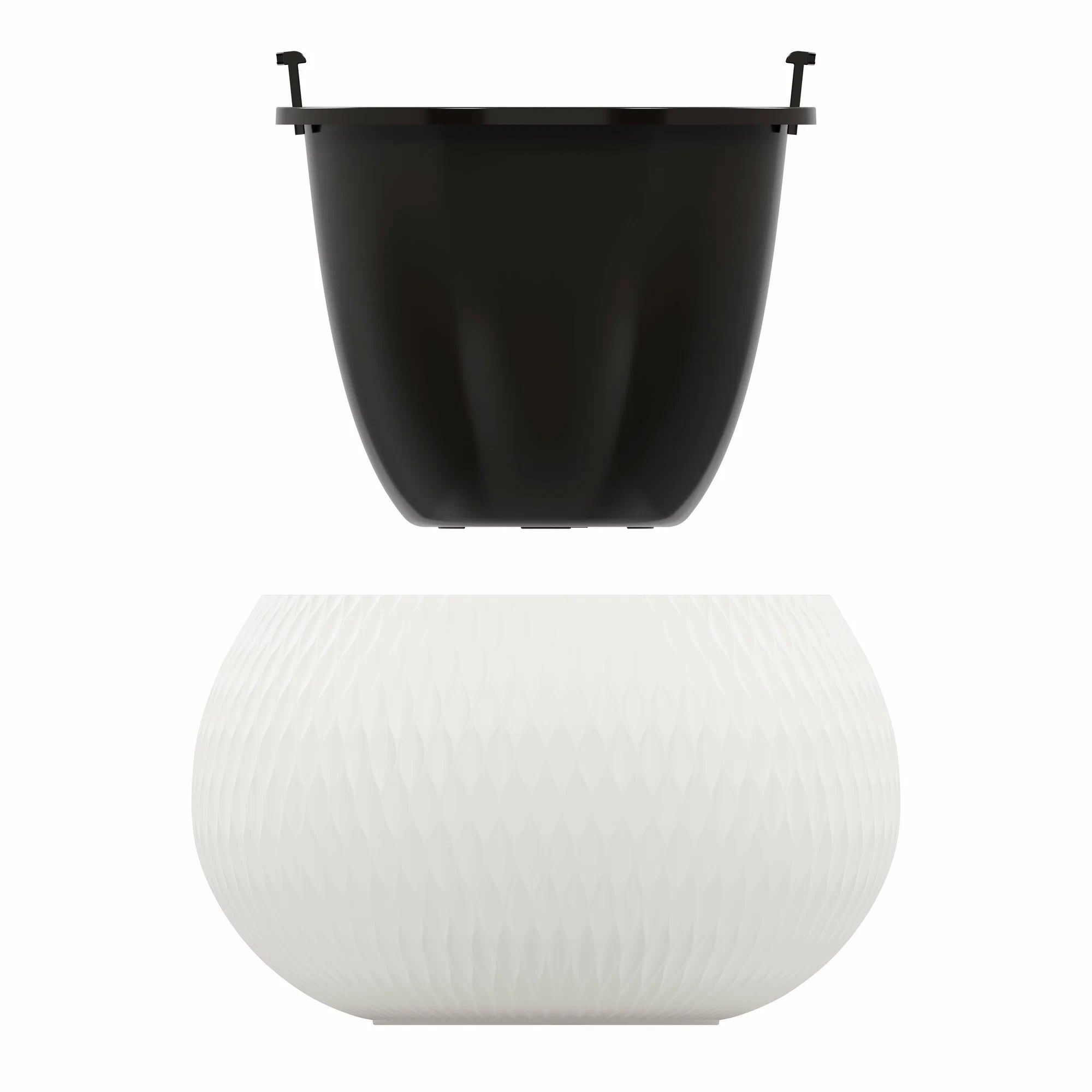 Кашпо Жемчужина белый 7 л