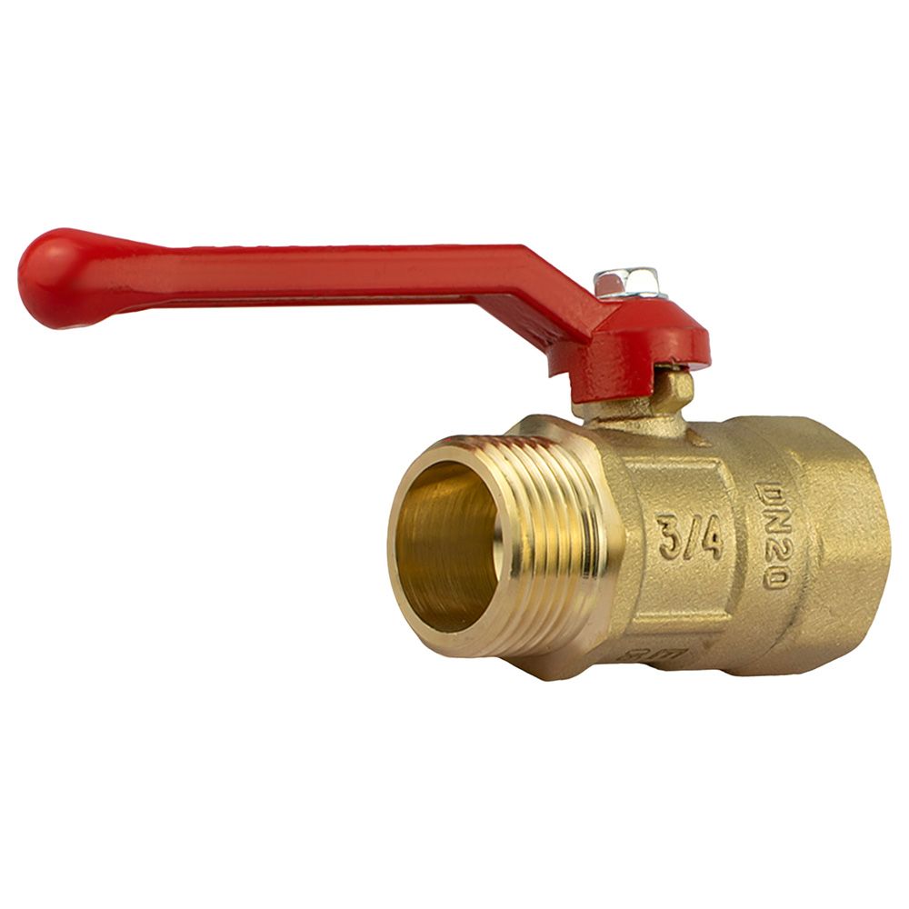 Кран шаровой 3/4" ВР/НР рычаг Практик 121 PN16 Галлоп 103270