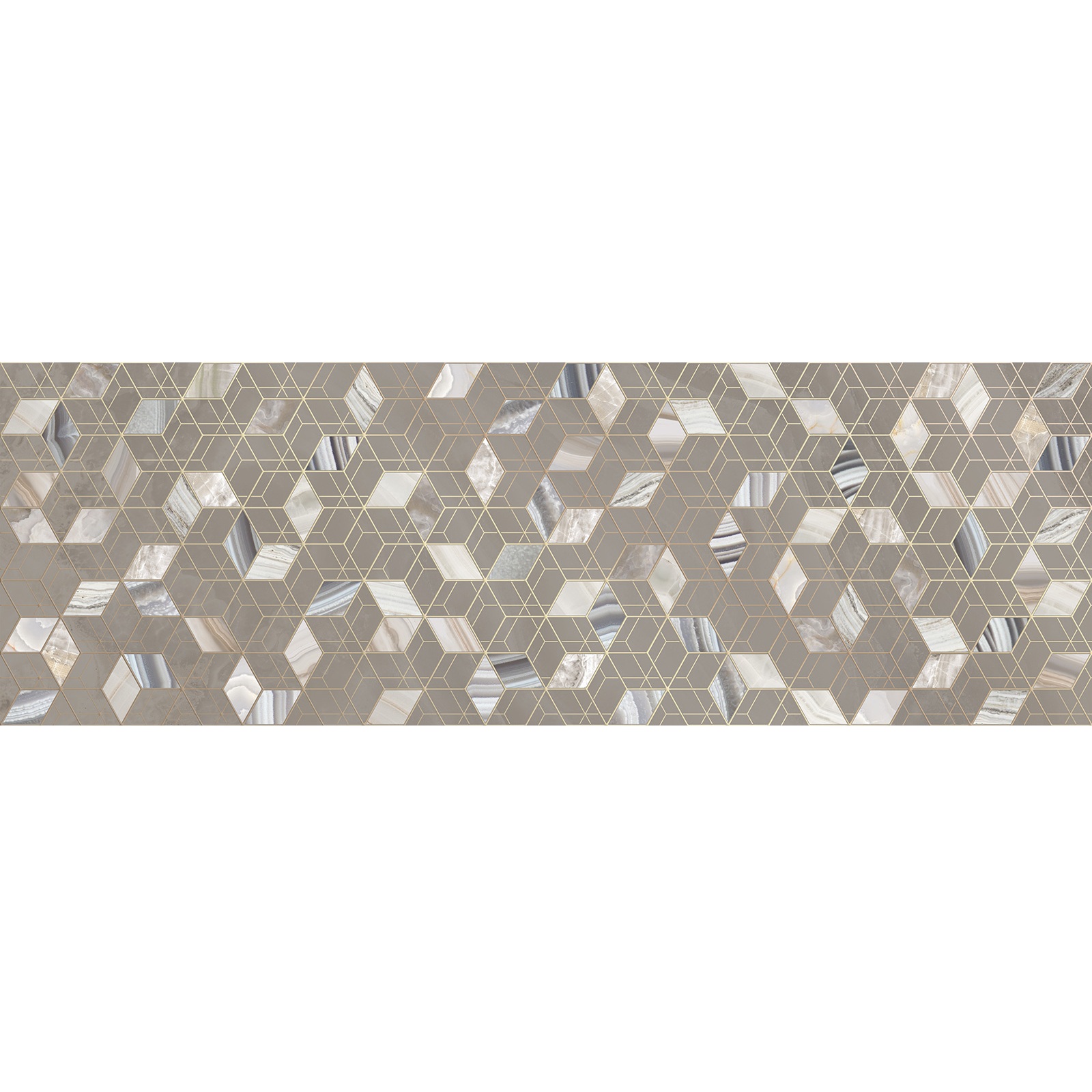Декор Alma Ceramica Riola DWU12RLA44R 24,6х74 см коричневый середина