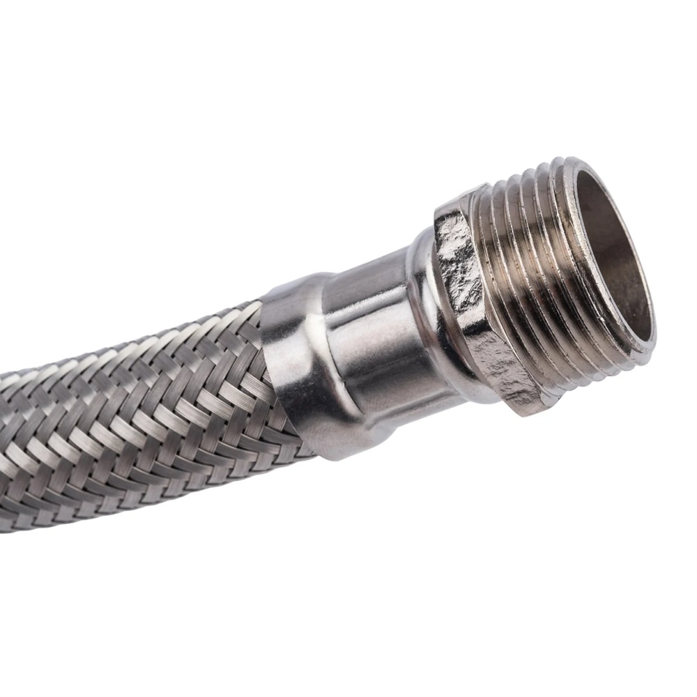 Подводка гибкая для воды угловая 1'' 0,8 м Г/Ш