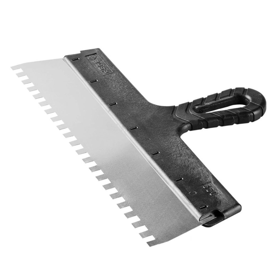 Шпатель малярный зубчатый 350мм зуб 8х8мм 1205114