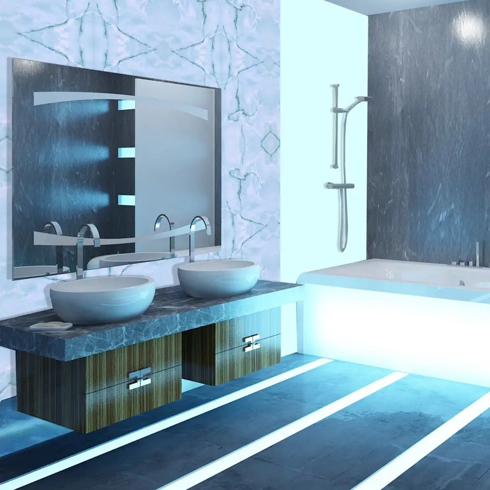 3925А Пленка с/к "Deluxe" 90смх2м (мрамор голубой)