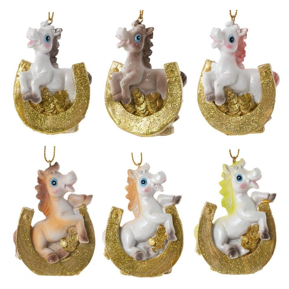 Фигурка декоративная Лошадка L5 W3 H7,5 см 6 видов 821416