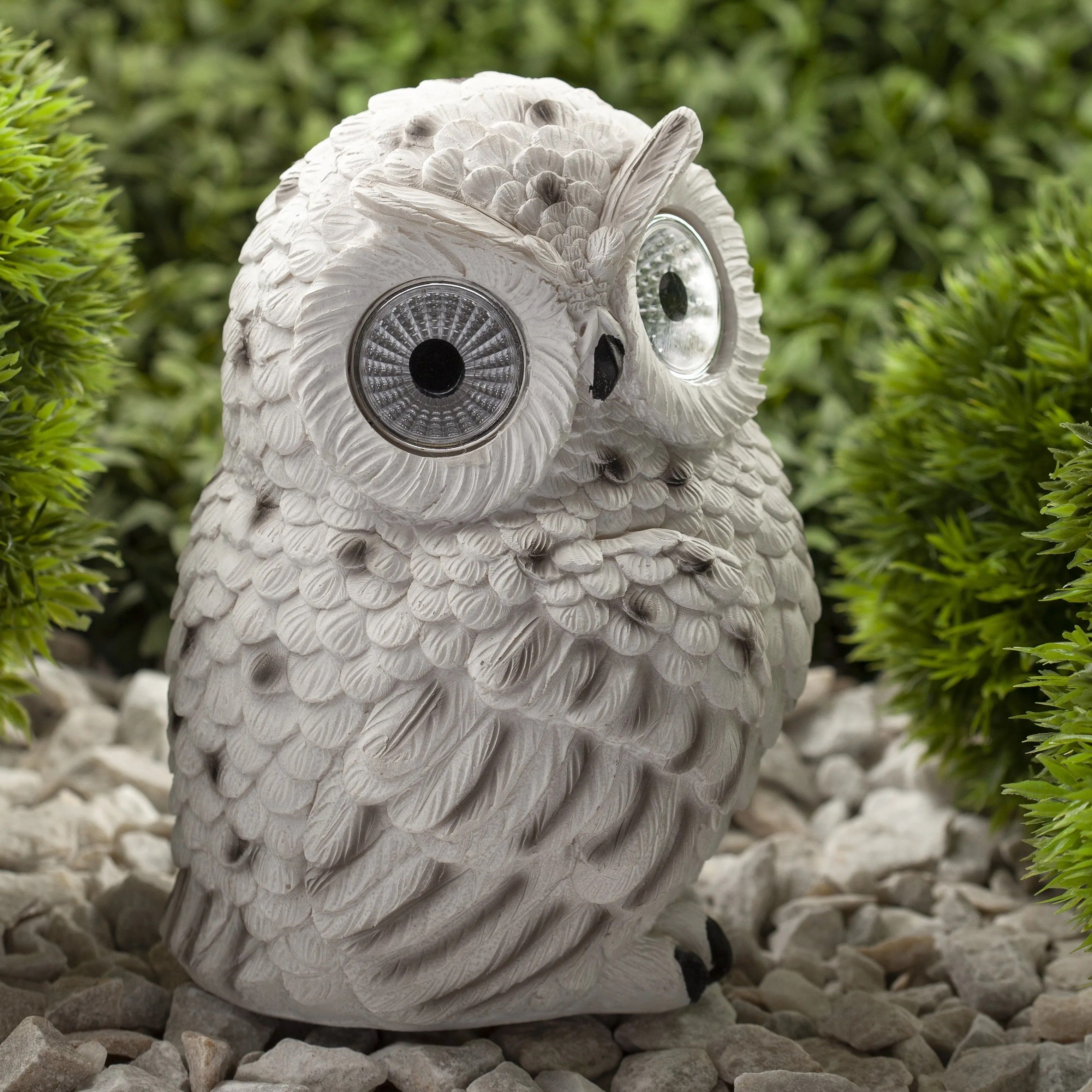Фигура садовая Полярная сова 19 см ЭРА ERAFYS01-09 светильник на солнечных батареях