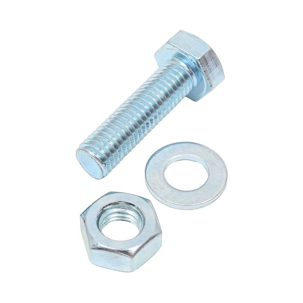 Болт DIN 933 М10х25 мм с шайбой и гайкой 3 шт