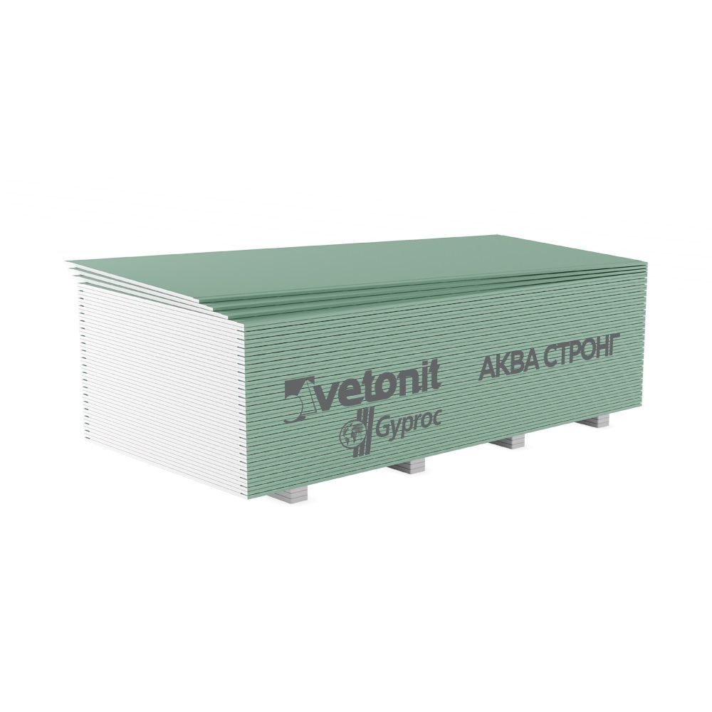 ГКЛВ 15 мм влагостойкий Vetonit Аква Стронг 1200х2500 мм