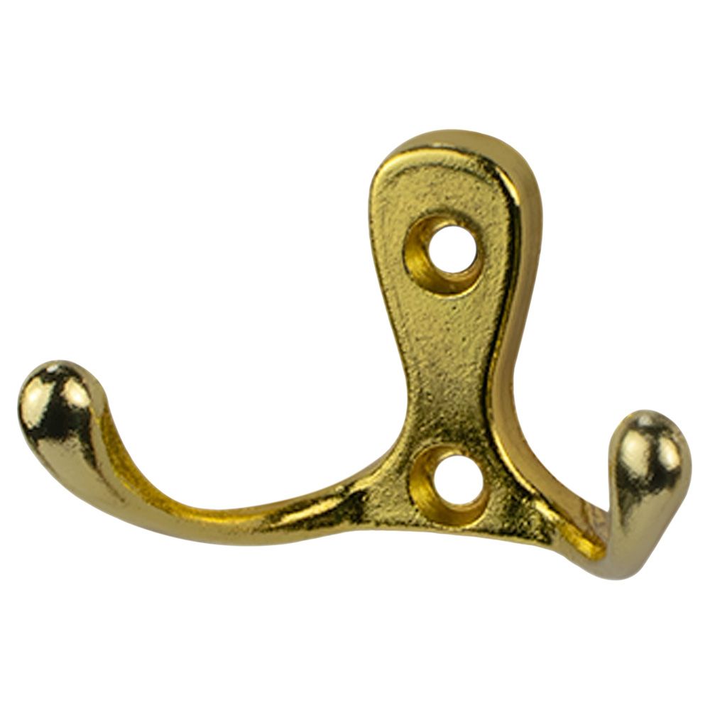 Крючок мебельный двойной Стандарт 002 GP золото