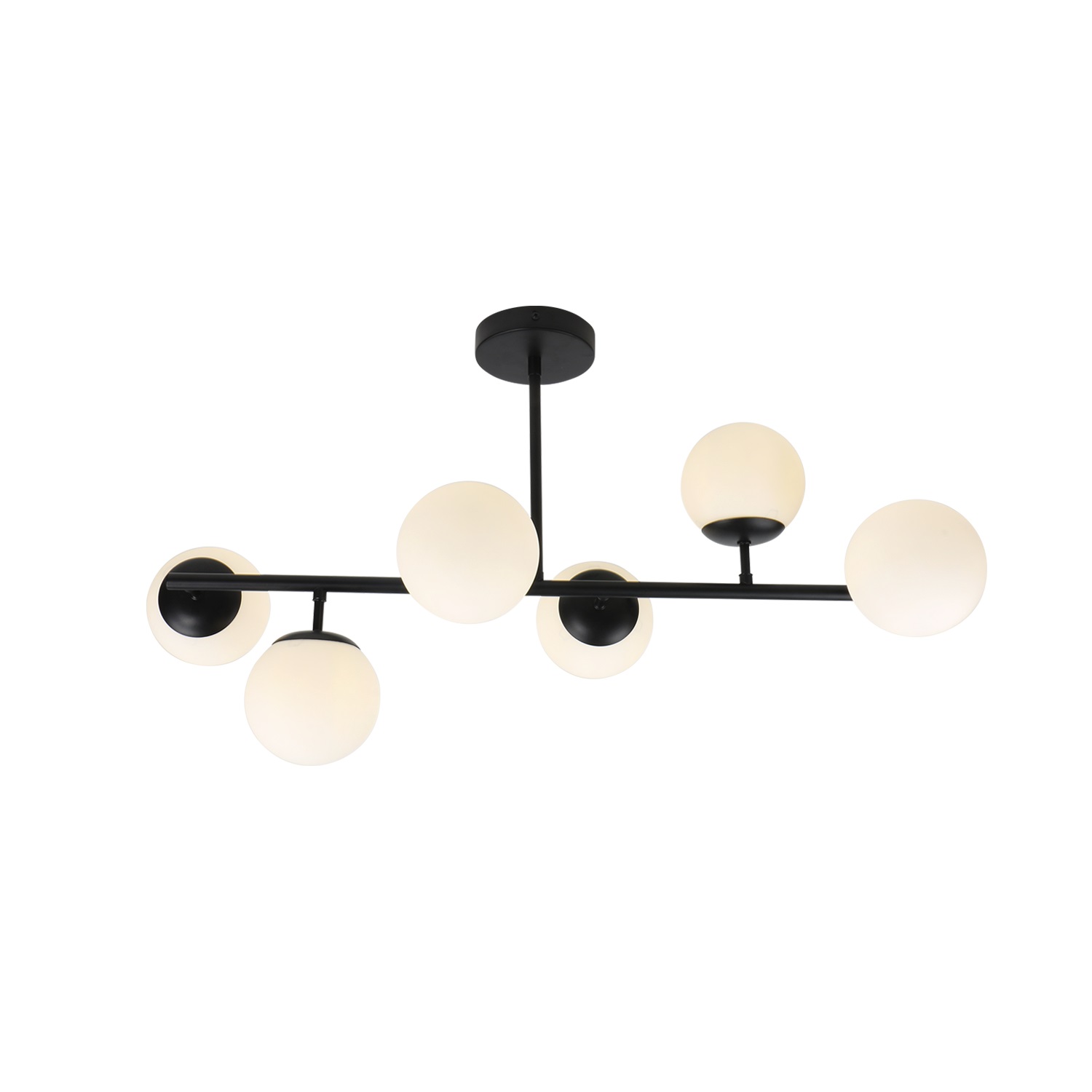 Люстра потолочная In Home Aurora Luna-6G9-BL 6х50Вт G9 77х77х34,3 см черный