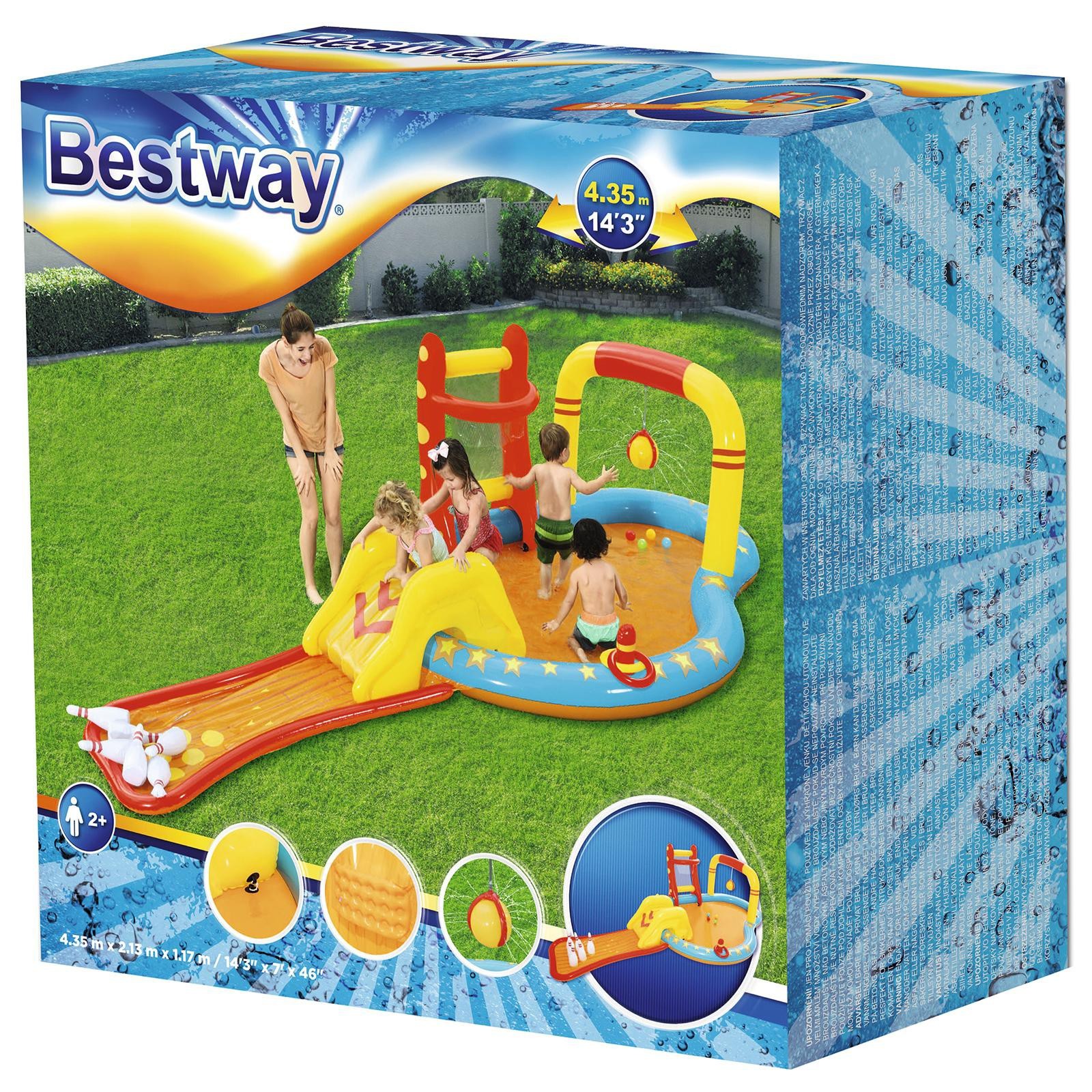 Игровой центр 435х213х117 см Bestway Маленькие чемпионы 53068 рем комплект