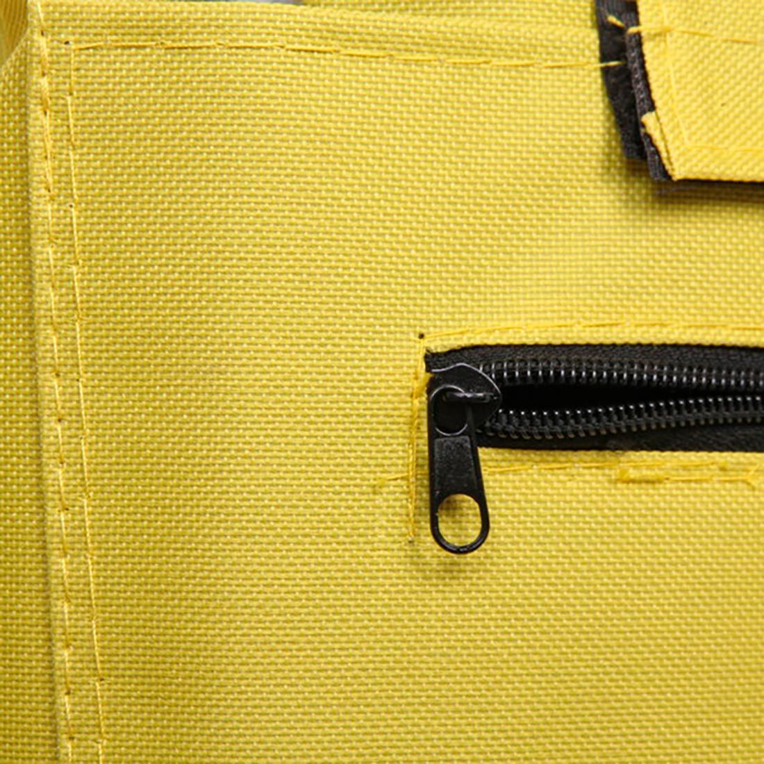 Тележка хозяйственная с сумкой до 15 кг 86х32х28 см колеса 14 см желтая ST-821