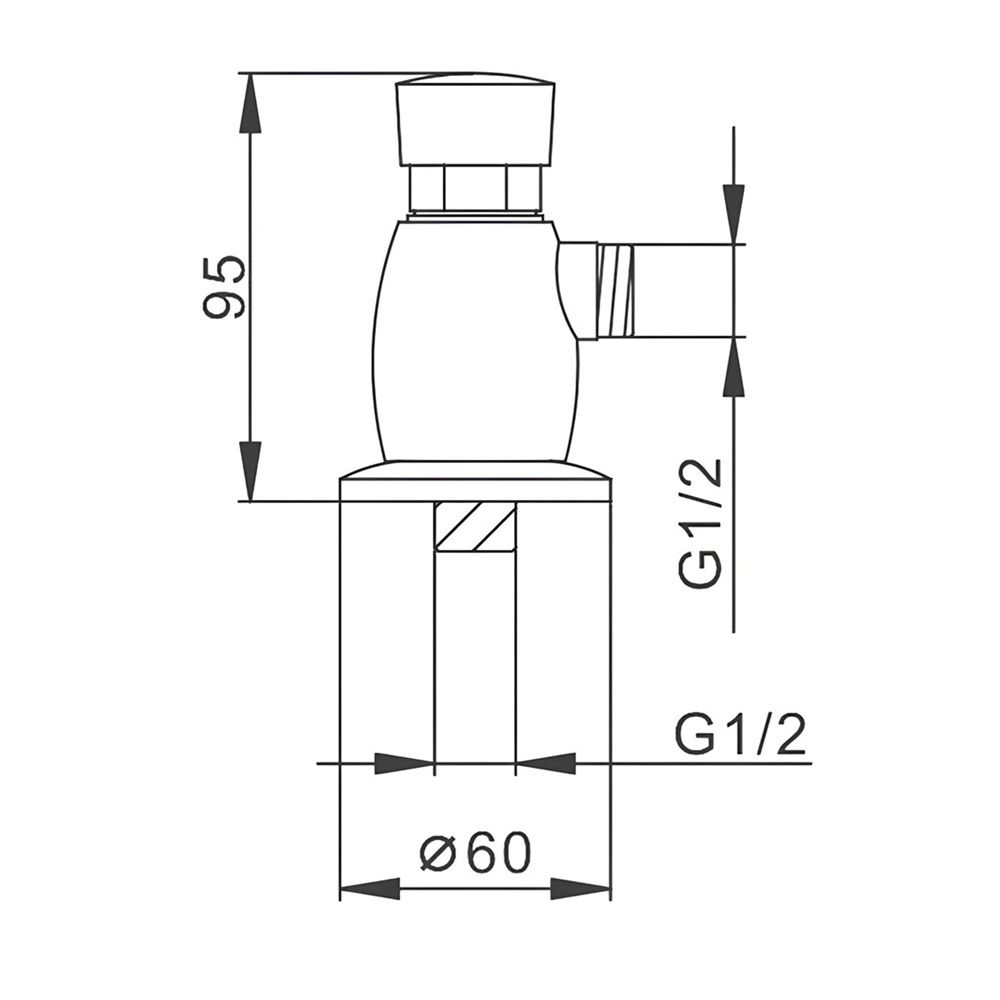 Кран для писсуара Frap F7201