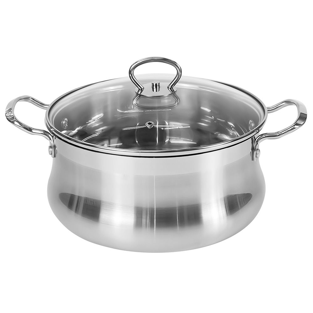 Кастрюля Regent inox Linea Bella со стеклянной крышкой 4,9 л