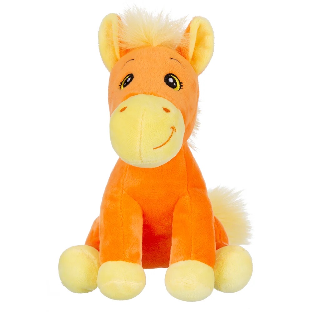Игрушка мягкая Relana Лошадка оранжевая 19 см