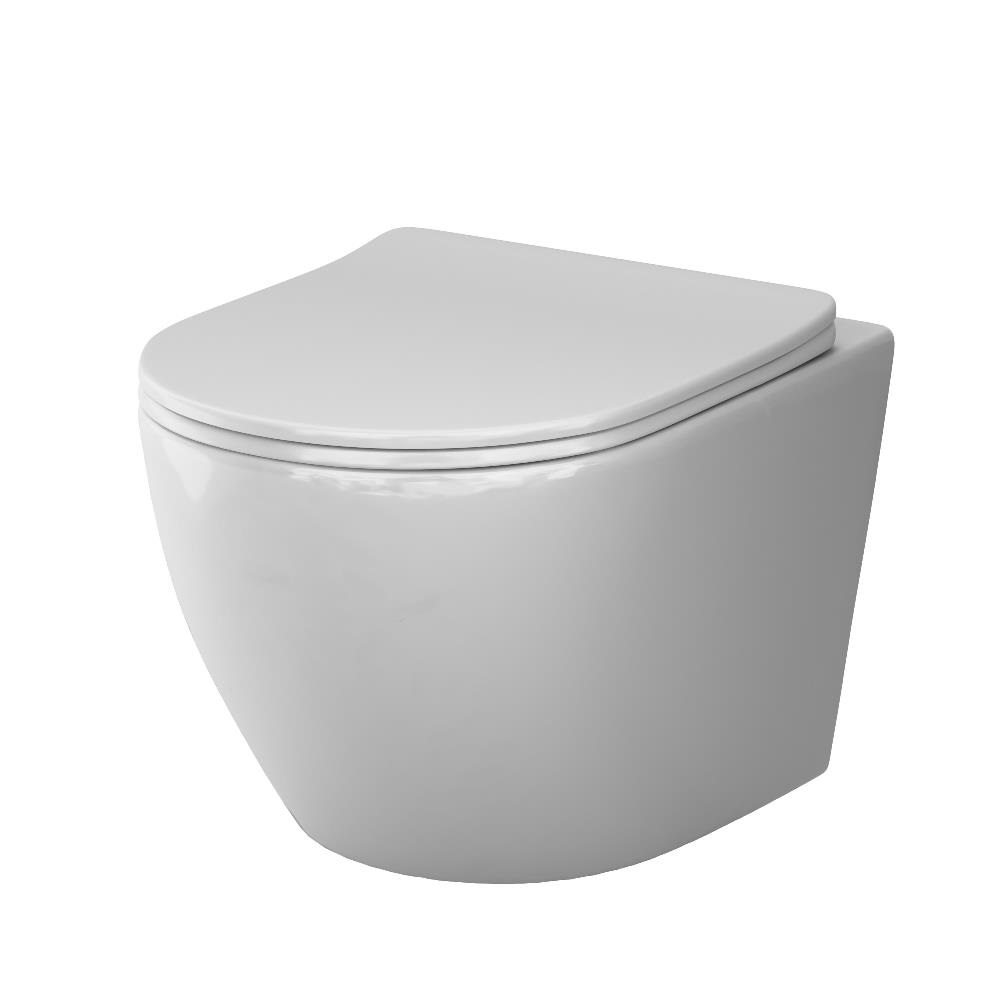Унитаз подвесной безободковый AM.PM Like AquaSpi C801901SC сиденье дюропласт микролифт быстросъемное
