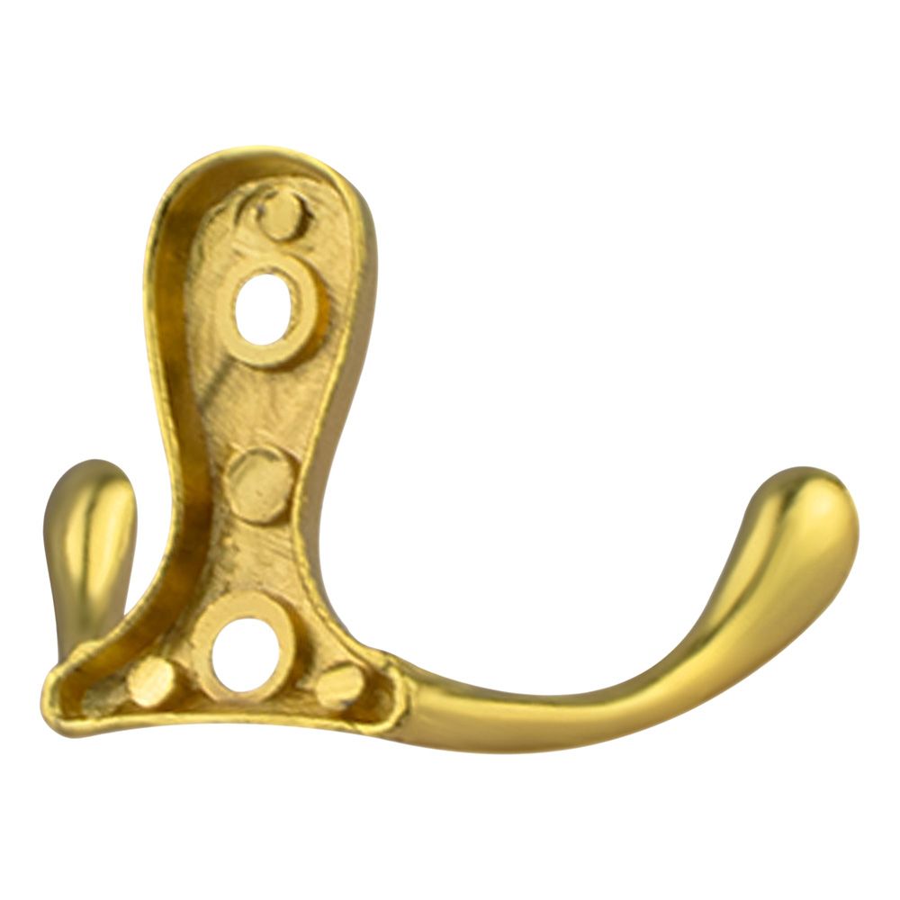 Крючок мебельный двойной Стандарт 002 GP золото
