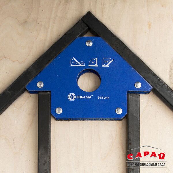 Угольник магнитный на 3 угла до 22 кг Кобальт Стрелка 918-245