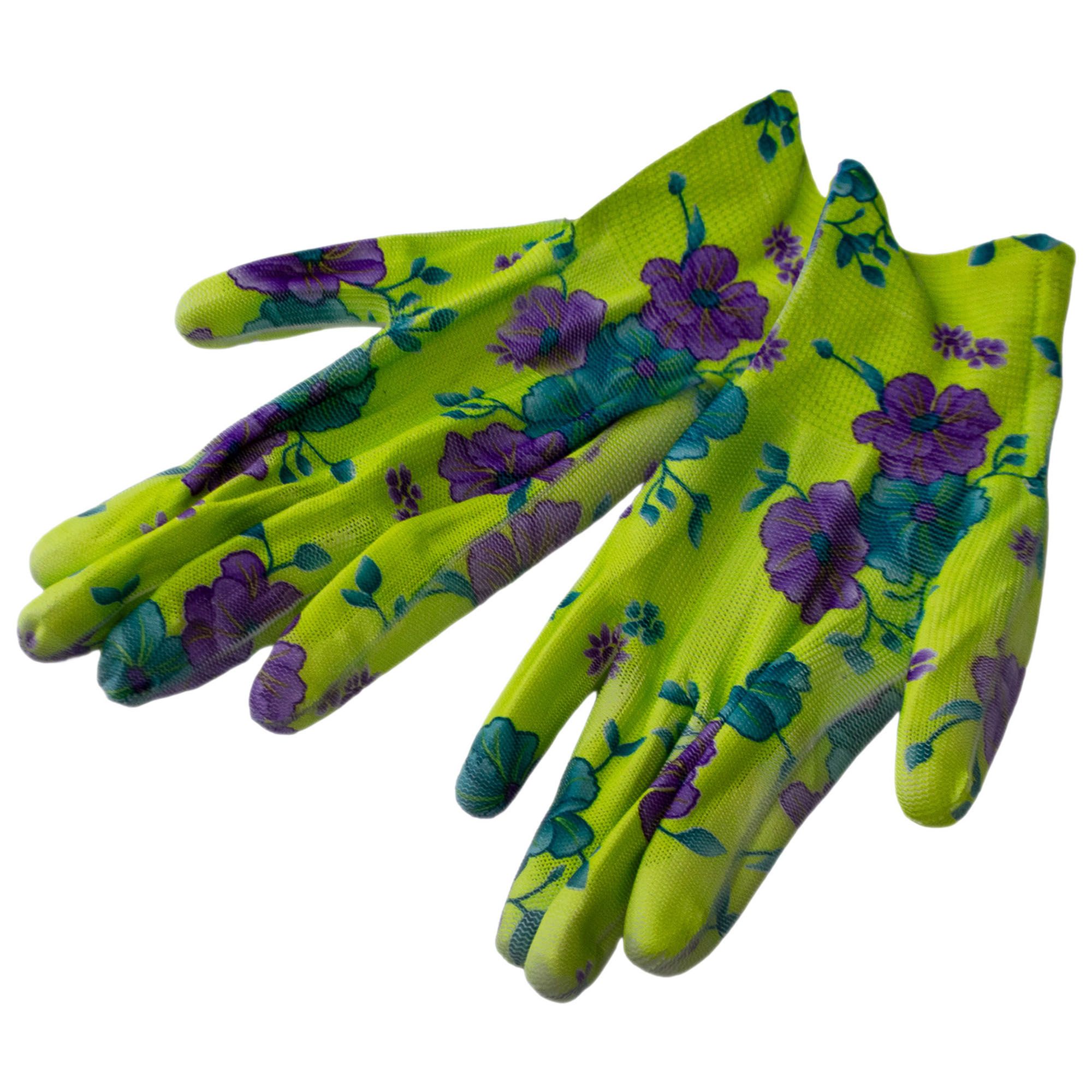 Перчатки нейлоновые с полиуретановым покрытием Садовые