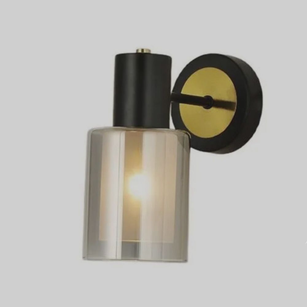 Светильник настенный 74705/1W AB+BK 40Вт E14 d10 см h21 см бронза/черный