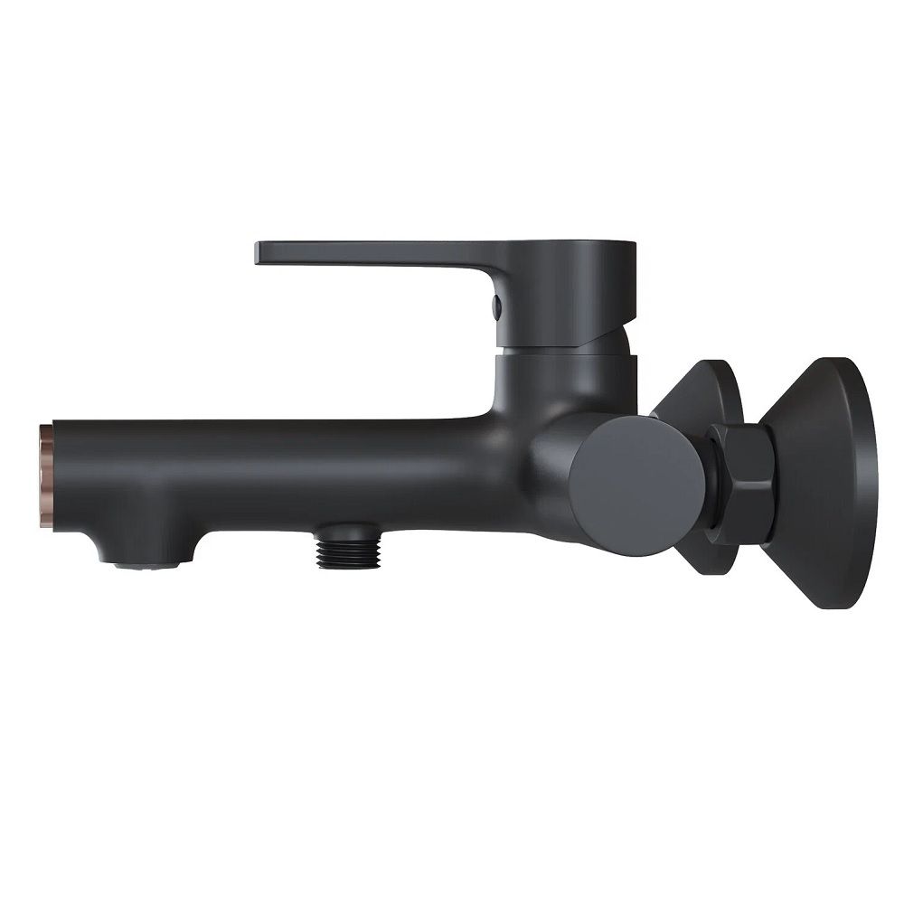 Смеситель для ванны Mixline 35k ML23-01 однорычажный короткий излив  черный