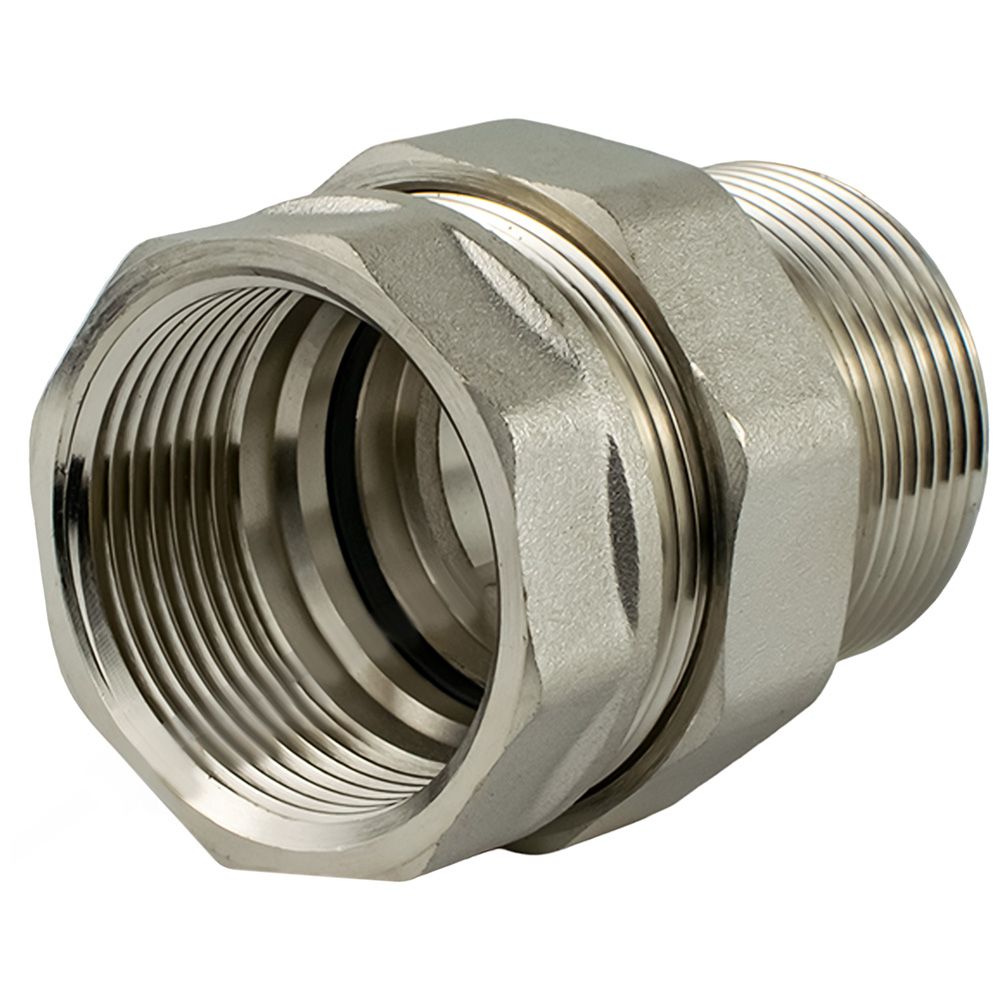 Соединитель американка латунь никель 1 1/4" ВР/НР