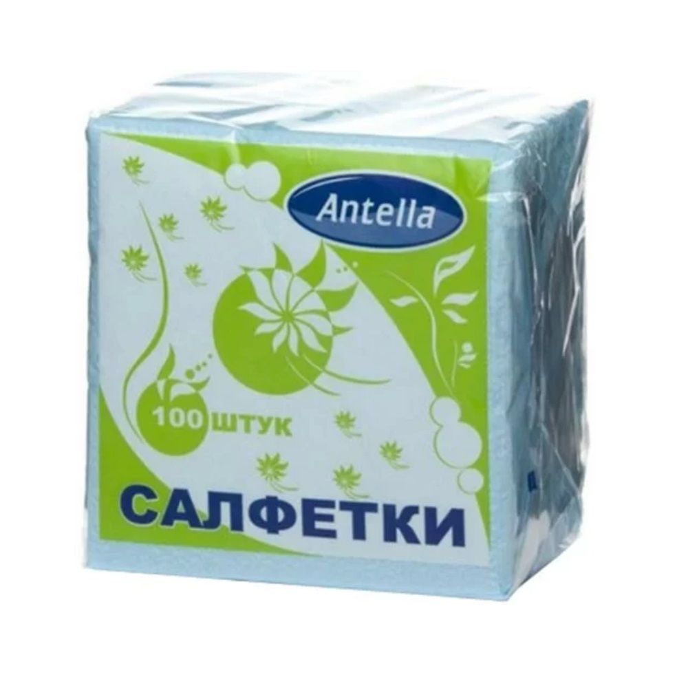 Салфетки бумажные 24*24см100шт/уп Антелла