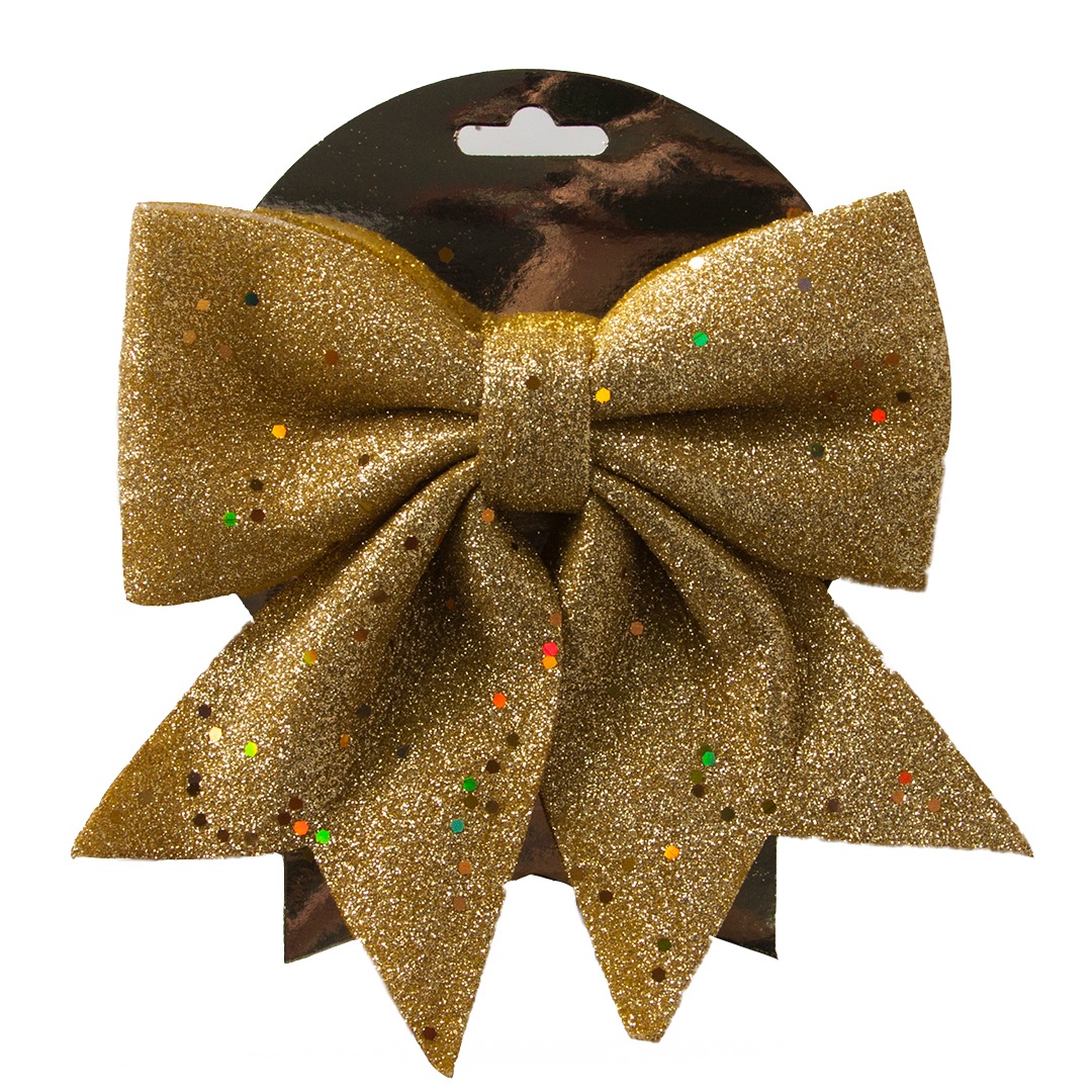 Украшение новогоднее Моя Елочка Бант 15х19 см золото 10922-4319