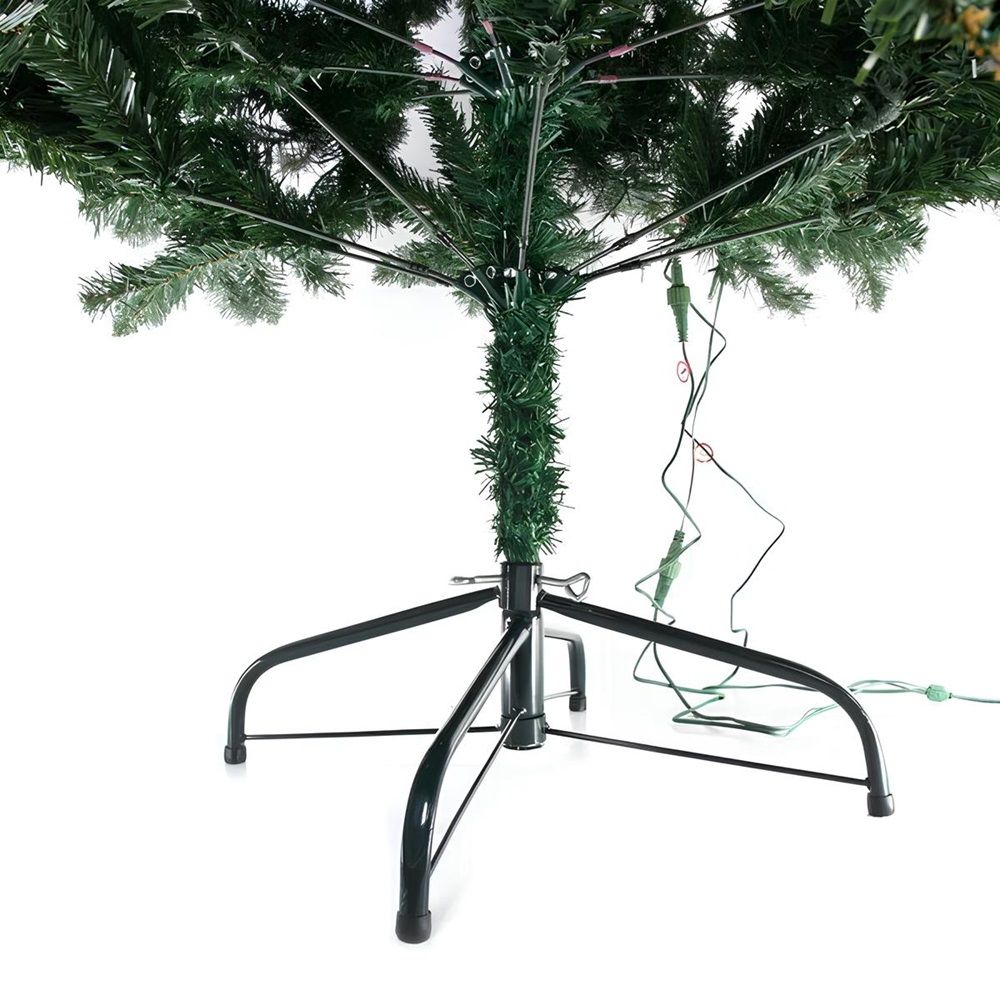 Елка искусственная Ночные огни 210 см ПВХ 320 ламп LED 1161 ветка