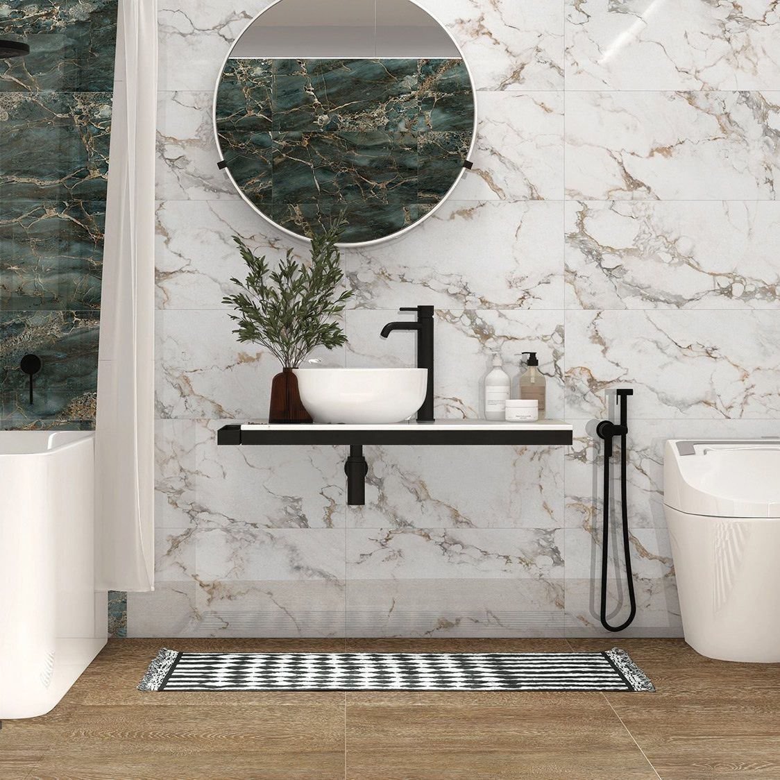 Плитка настенная Global Tile Marigold GT230VG 300х600 мм белая 1,62 м2