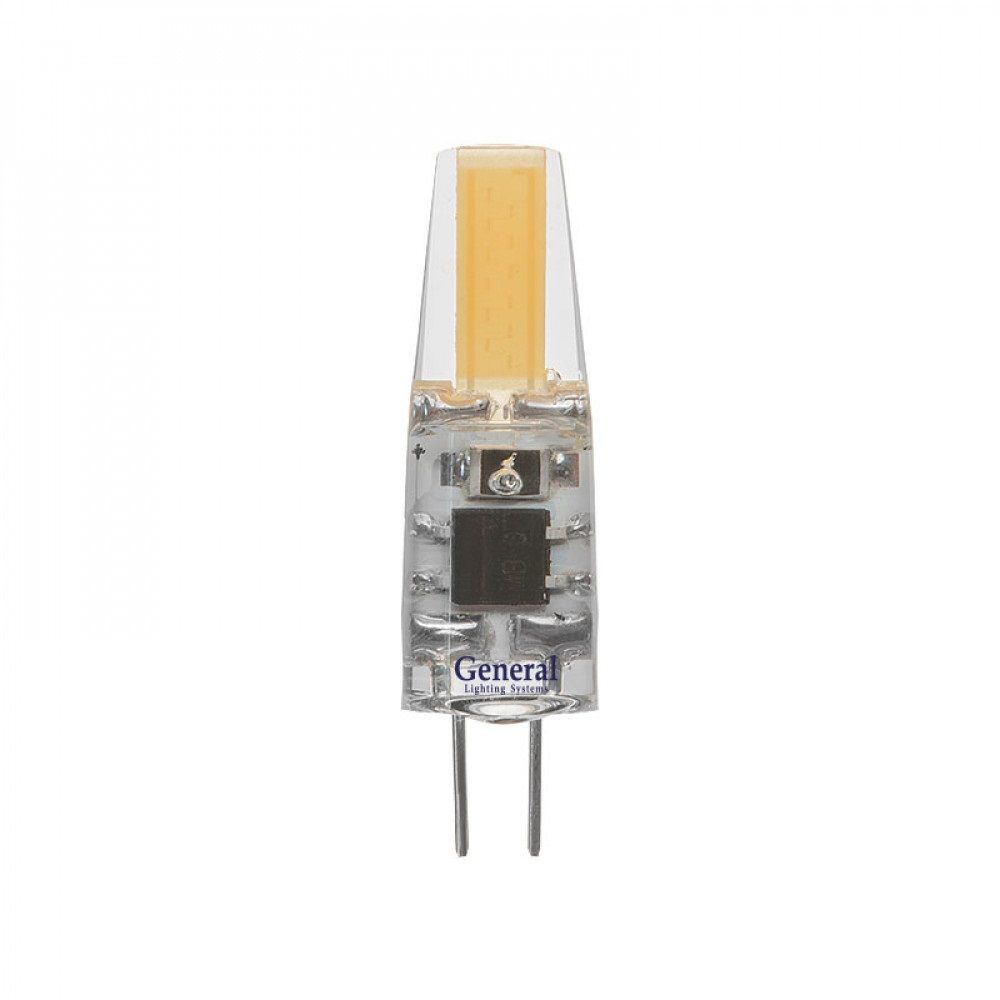 Лампа светодиодная General LED G4 7Вт 12V COB 6500K силикон