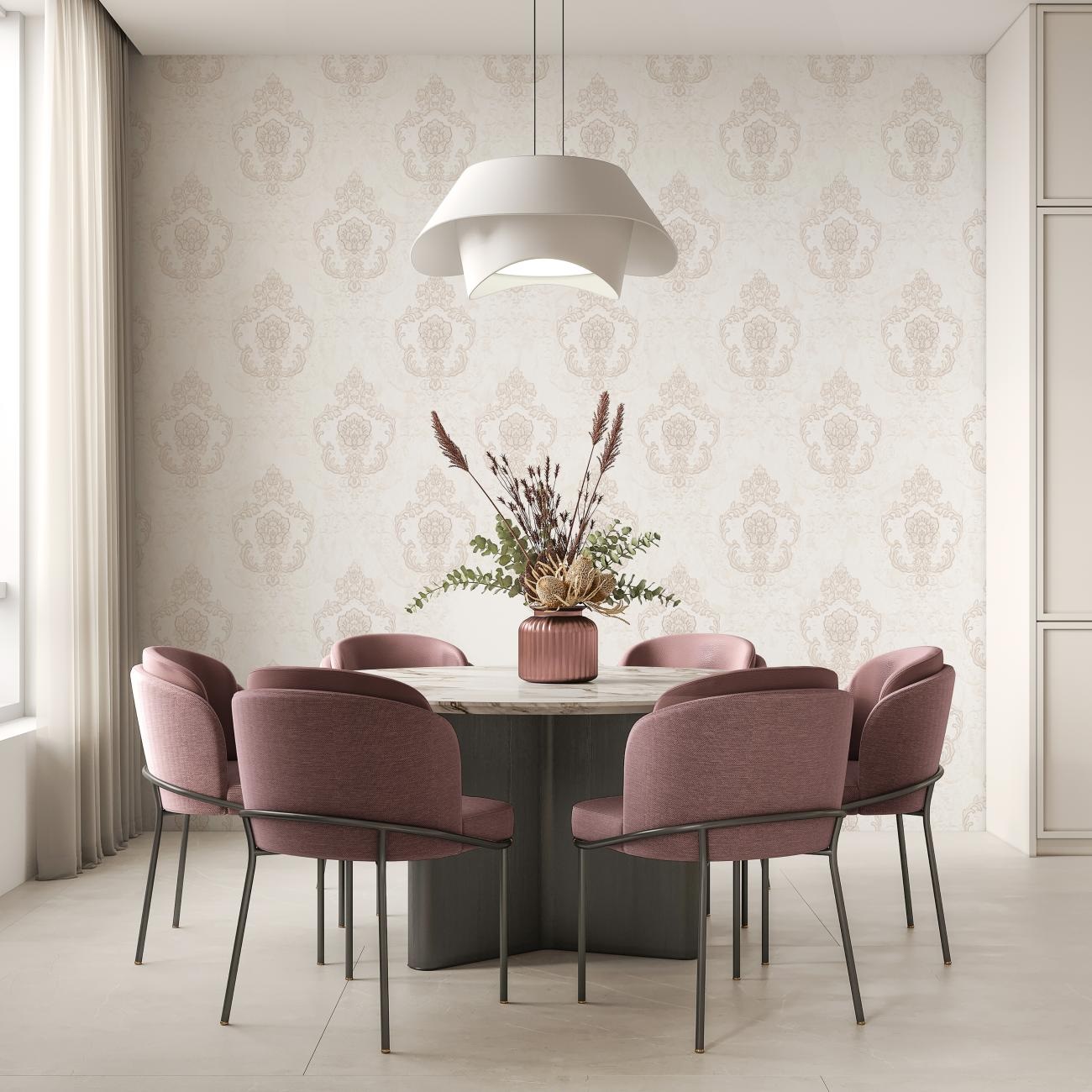 Обои Palitra Life Луана PL72644-21 бежевые орнамент 1,06х10,05 м