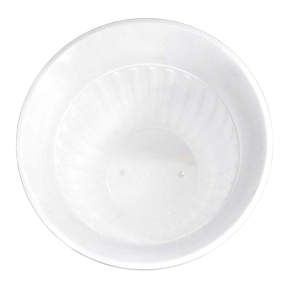 Кашпо Лозанна с поддоном белое 3 л