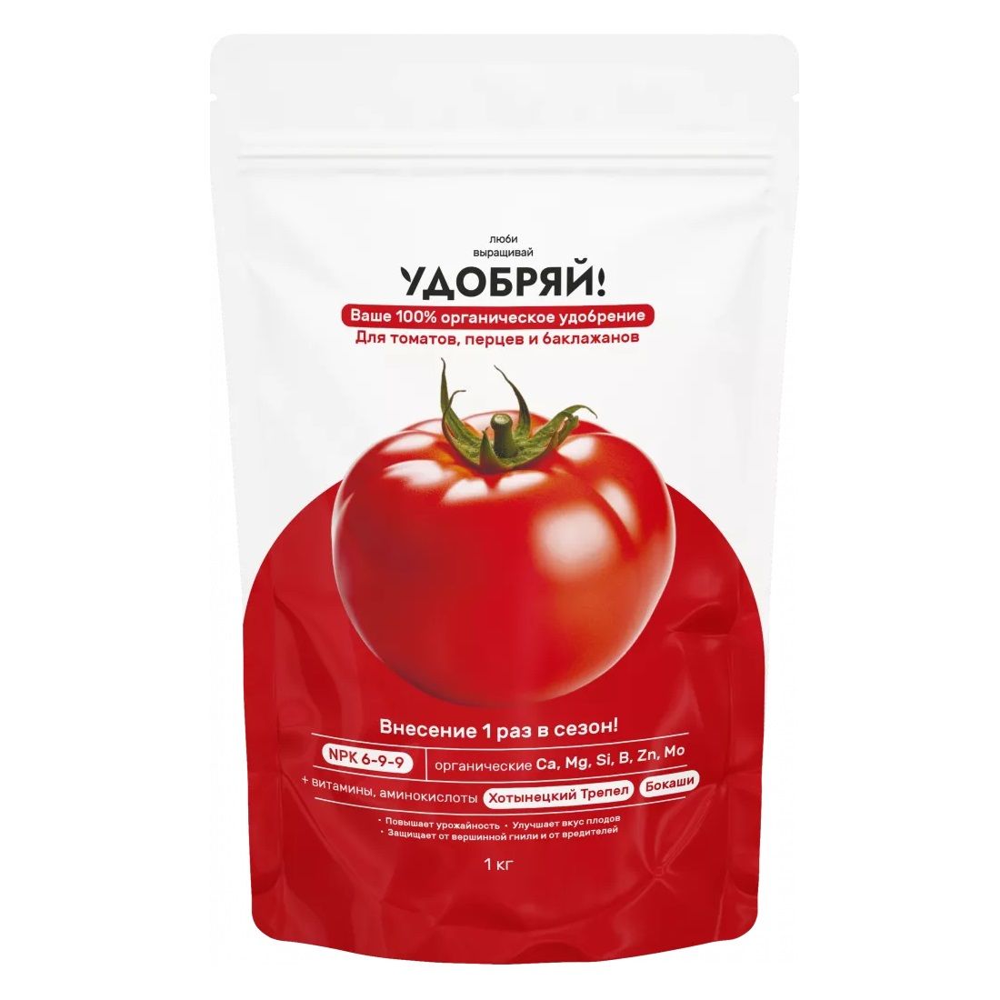 Удобрение для томатов, перцев, баклажанов Удобряй! 1 кг