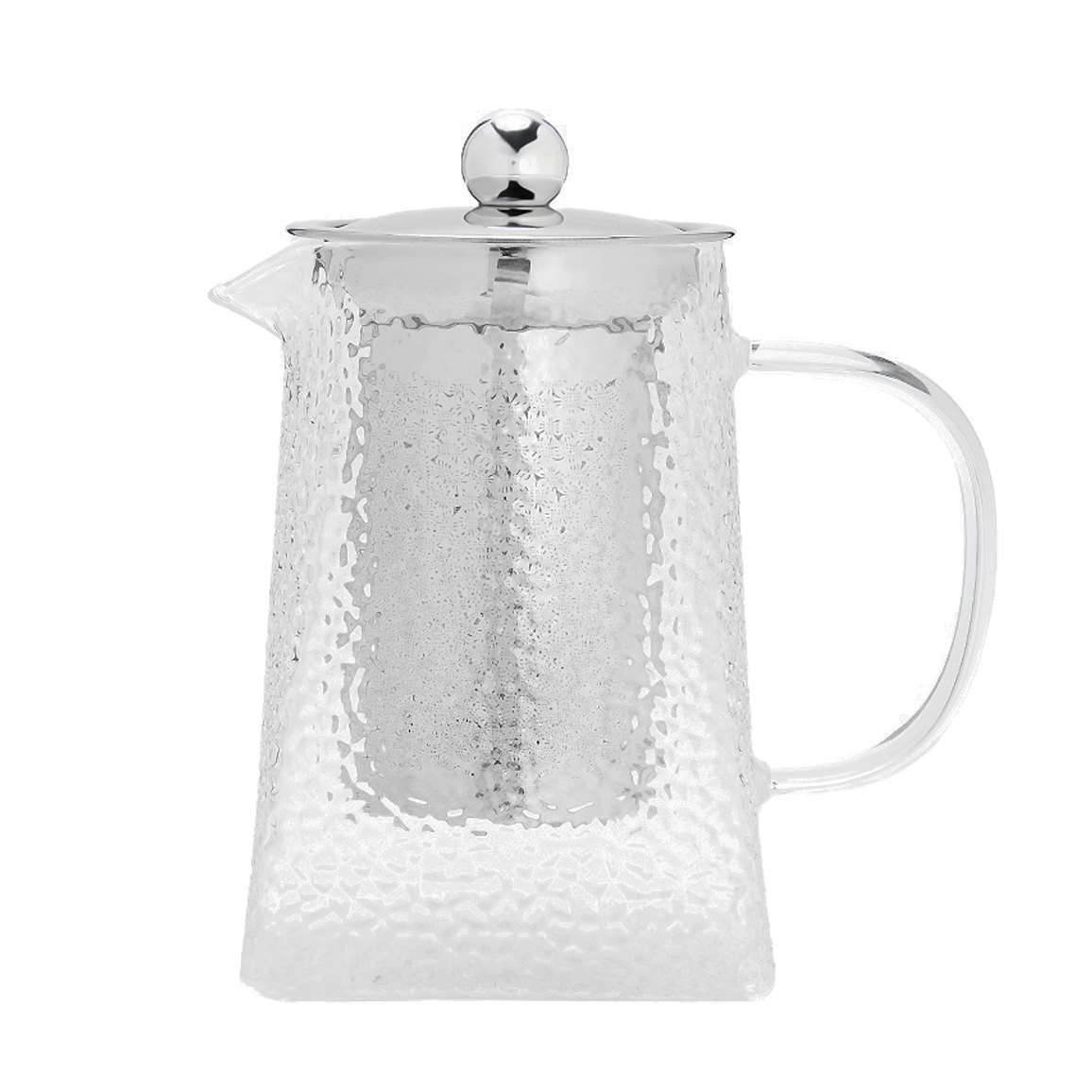Чайник заварочный с ситом 1,6 л стеклянный 2024-3555