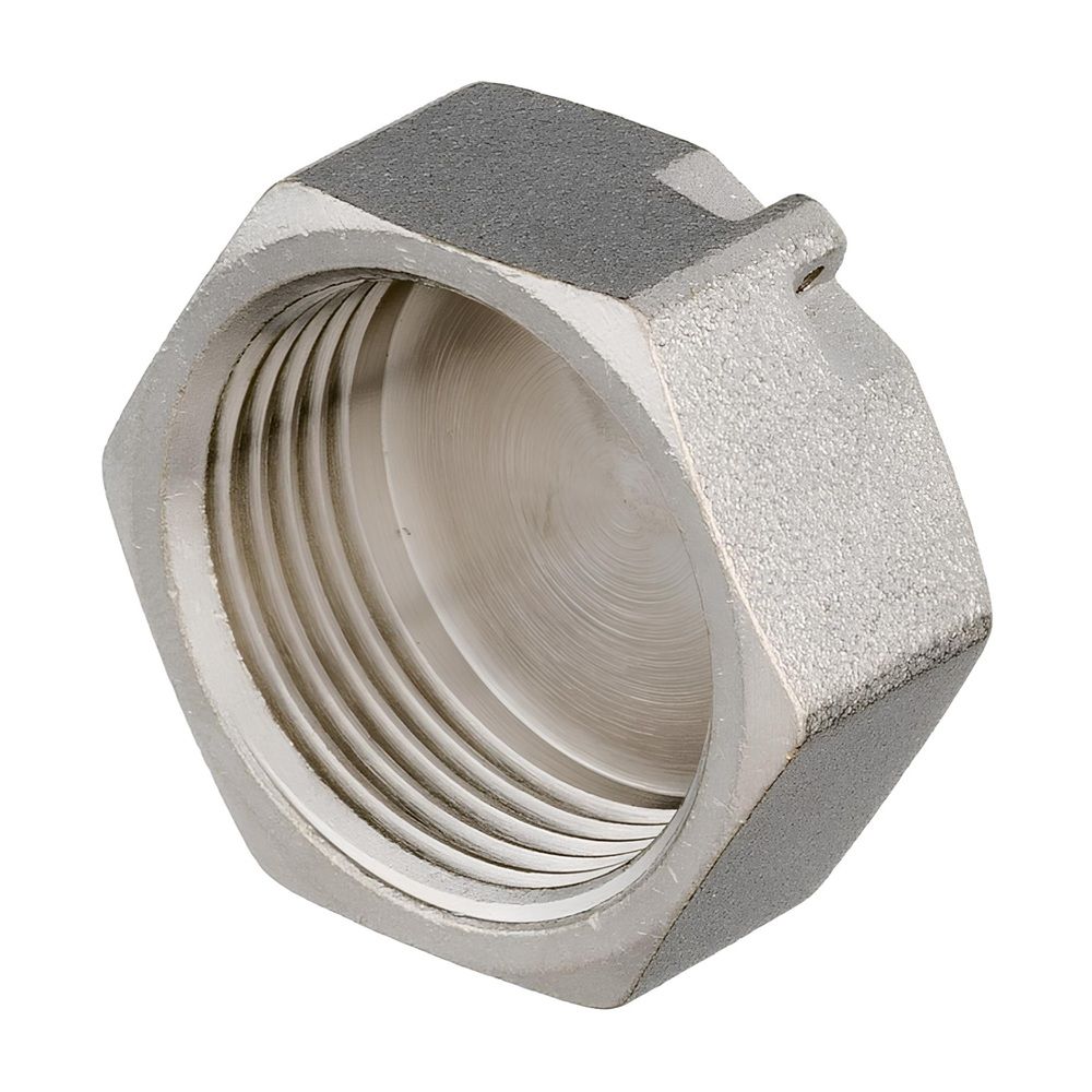 Заглушка латунь никель 3/4" ВР