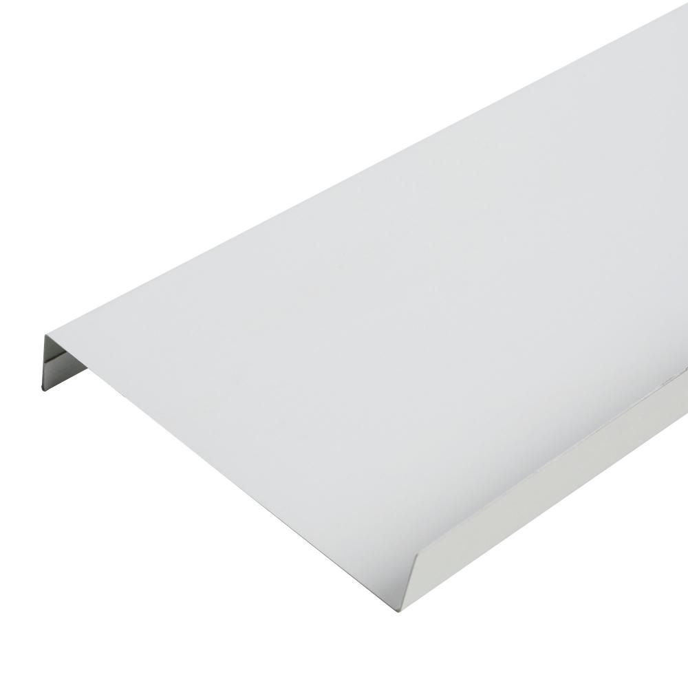 ОТЛИВ оцинк.с покрытием белый 2,0 м  х 0,10 м