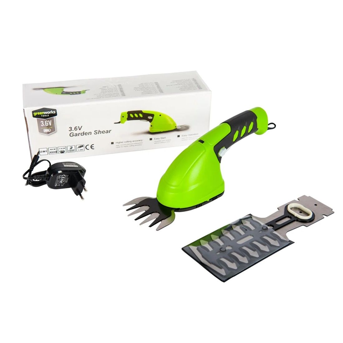 Ножницы садовые аккумуляторные Greenworks G3,6HS 3,6В 8 мм 2Ач