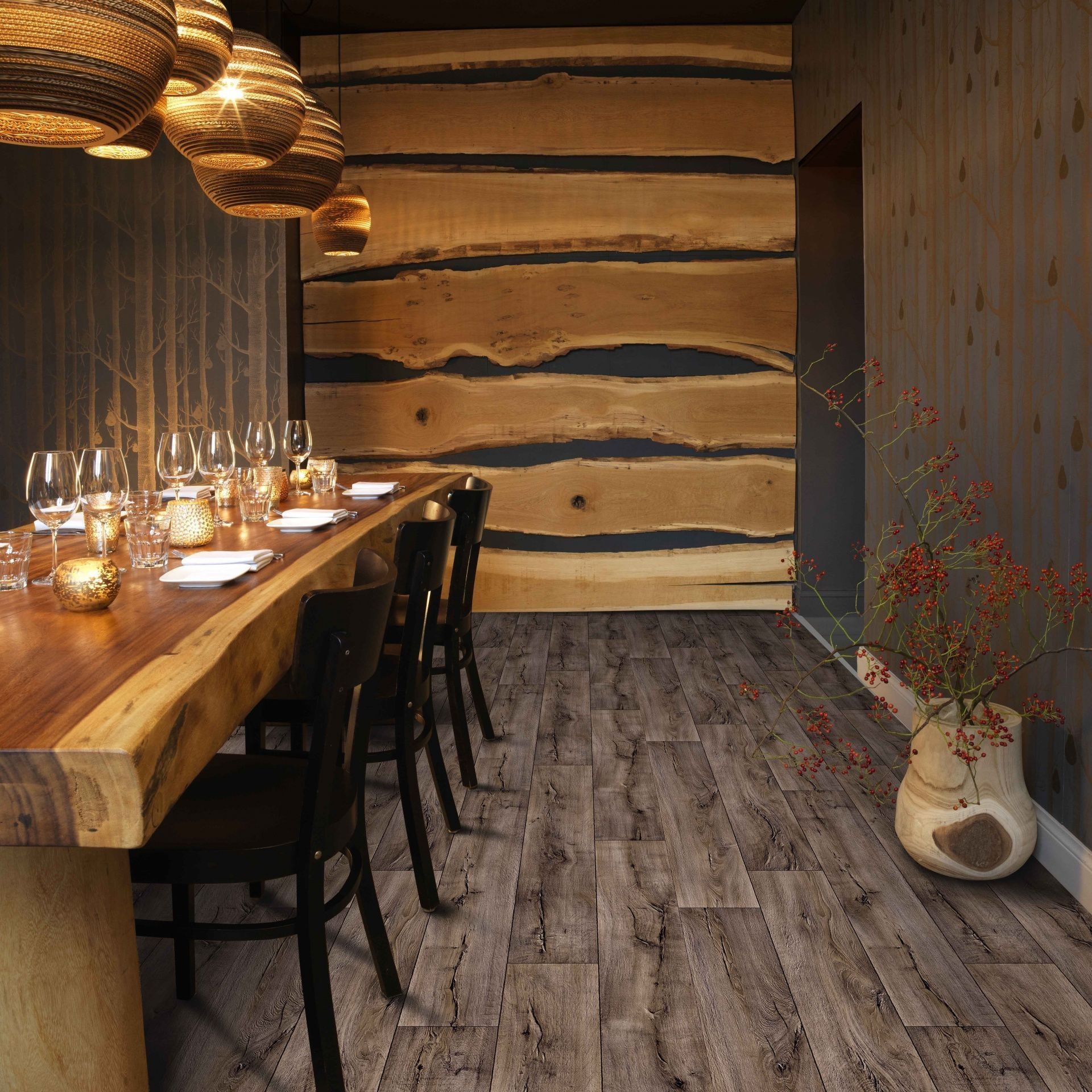 Линолеум Ideal Ultra Cracked OAK 2_696M  23;32 класс 1,5 м