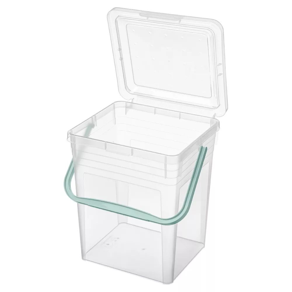 Ведро для стирального порошка 8 л бесцветное