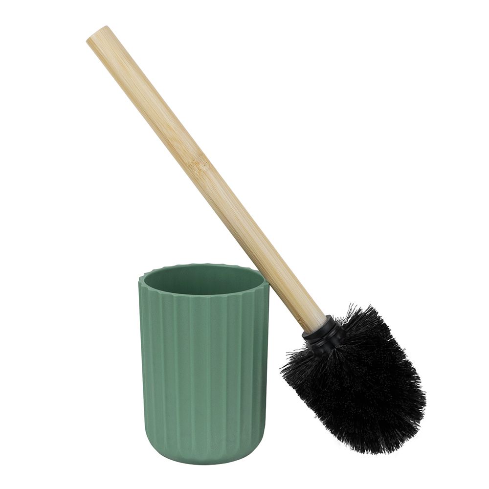 Ершик для унитаза напольный Бамбук зеленый