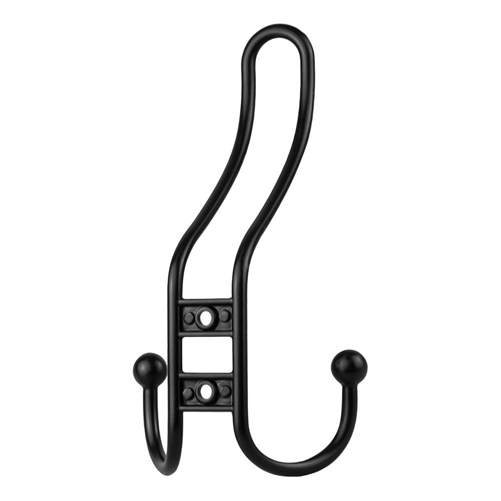 Крючок мебельный тройной Стандарт 208 A BL мат. черный