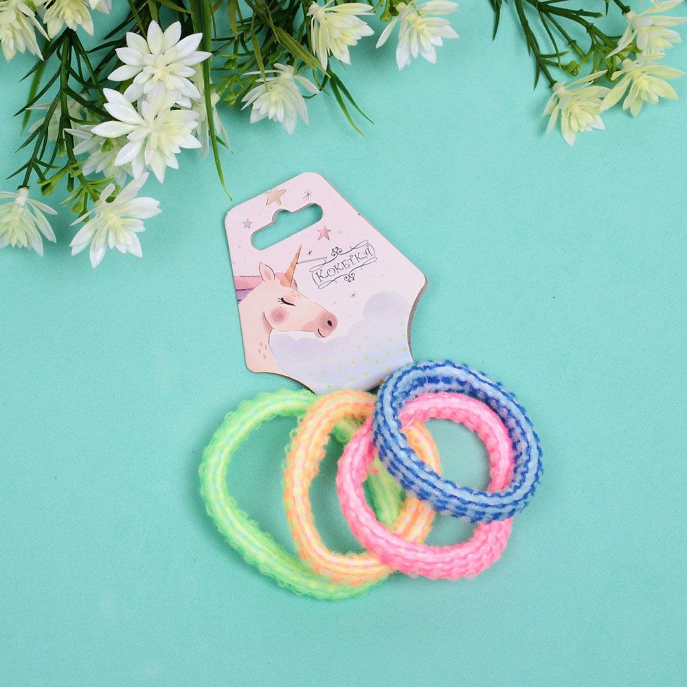 Резинки для волос детские Your Paradise Яркие колечки микс d5,5 см 4 шт