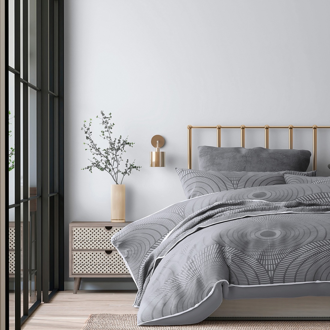 Обои WallSecret Oliva 9148-11 белые однотонные 1,06х10,05 м