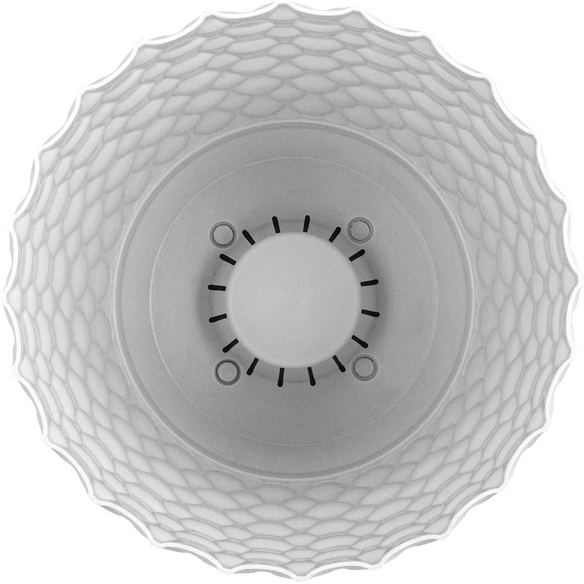 Горшок цветочный InGreen Wave Белоснежный жасмин 20,5 см 4,7 л с дренаж сеткой и съем поддоном